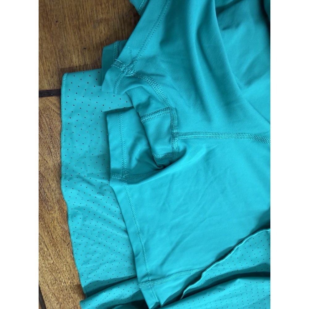 All in Motion Women's Extra Large Green Athletic Dress Tennis Golf Mini Zip Top - Picture 7 of 10